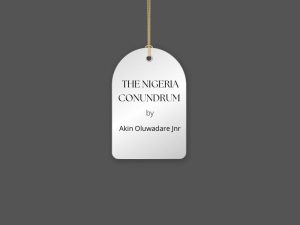 Read more about the article THE NIGERIA CONUNDRUM