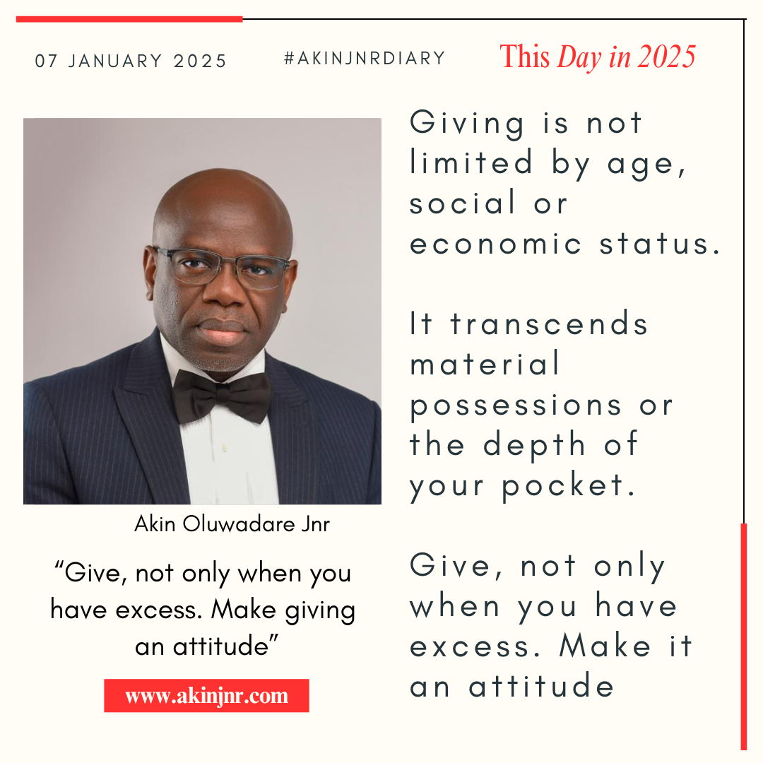 Read more about the article #akinjnrdiary070125